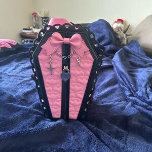 Spooky cute coffin ita bag (pin display bag)